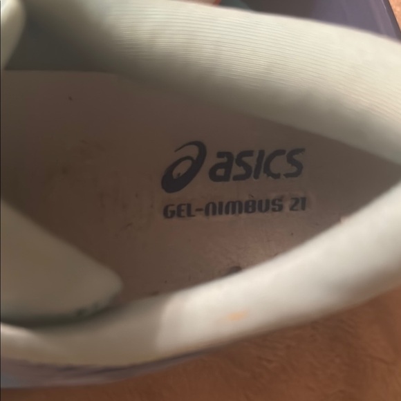 Asics Blue and Orange Athletic Shoes Modern Performance - Picture 3 of 6